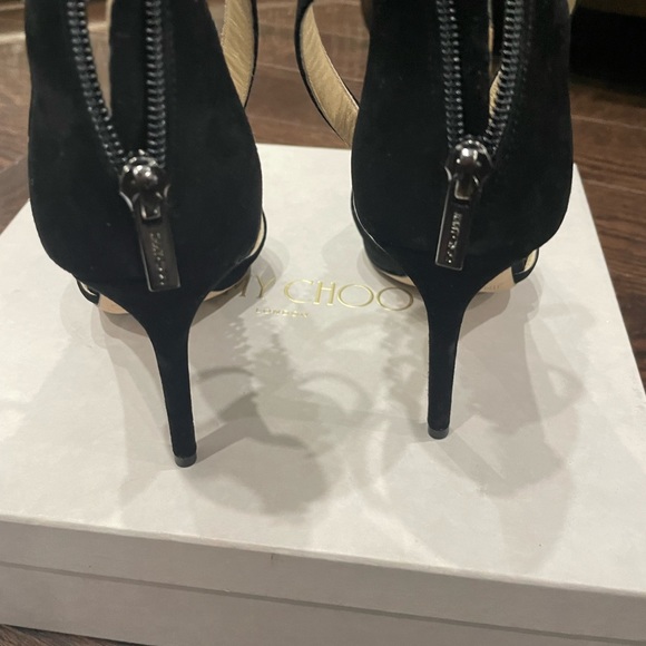 Jimmy Choo Suede Mesh Heels-38. Excellent condition. Worn once - Picture 7 of 10
